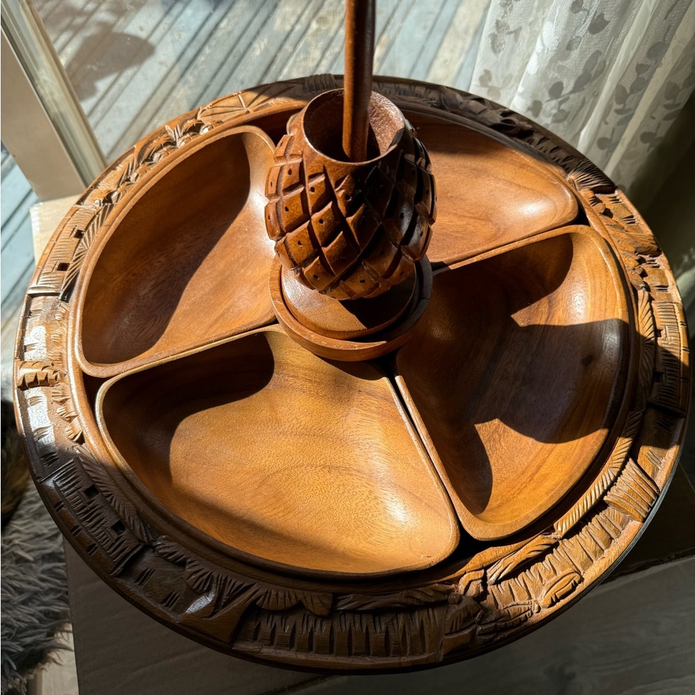Handcrafted Wooden Lazy Susan